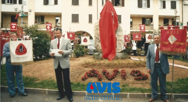 Discorso Inaugurazione Monumento al Donatore Avis Osio Sopra 24 Aprile 1988